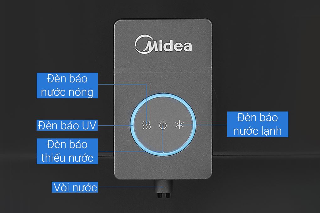 Cây nước nóng lạnh Midea YL2036S-B 520W Màu Đen