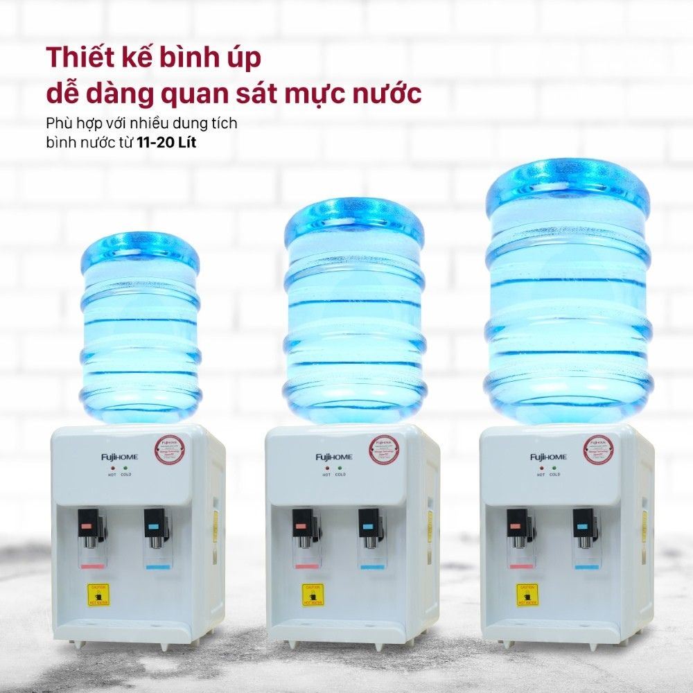Cây nước nóng lạnh FUJIHOME WD201E 575W Màu Trắng