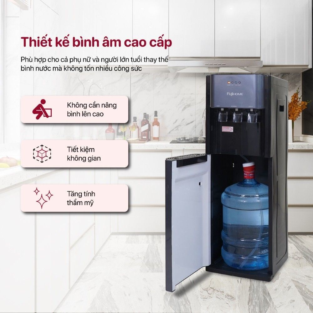 Cây nước nóng lạnh FUJIHOME WD211UE 575W Màu Đen