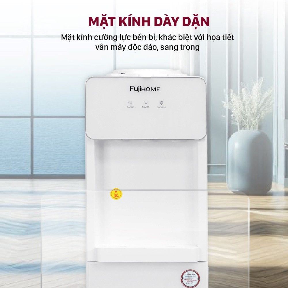 Cây nước nóng lạnh FUJIHOME WD675C-W 590W Màu Trắng
