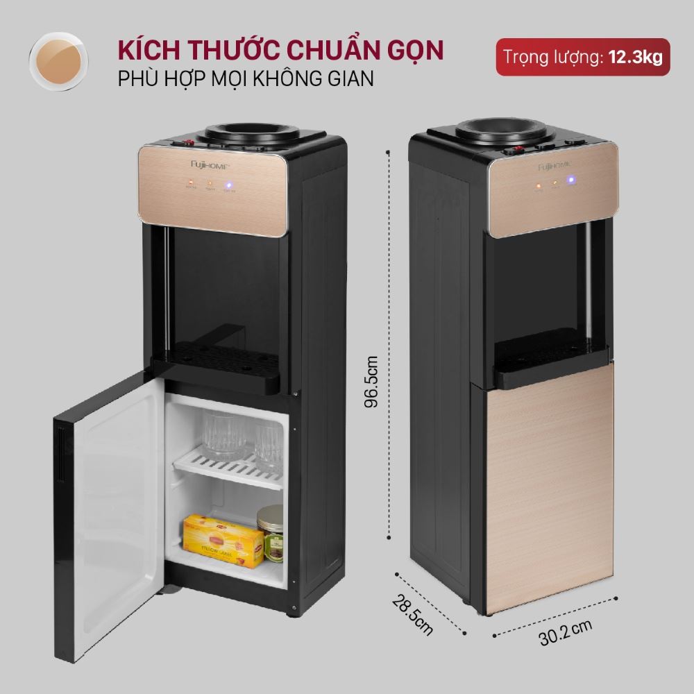 Cây nước nóng lạnh FUJIHOME WD675C-Y 590W - 11