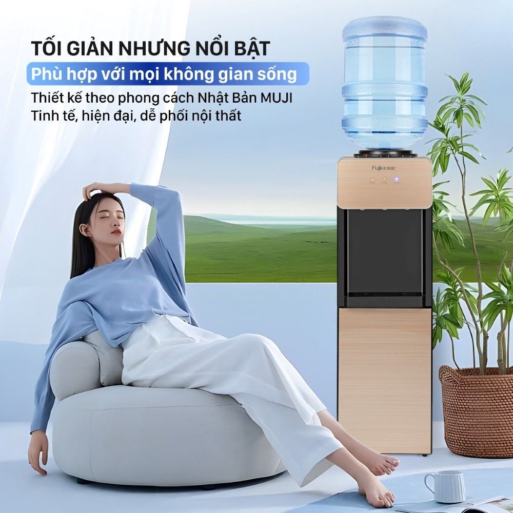 Cây nước nóng lạnh FUJIHOME WD675C-Y 590W - 3
