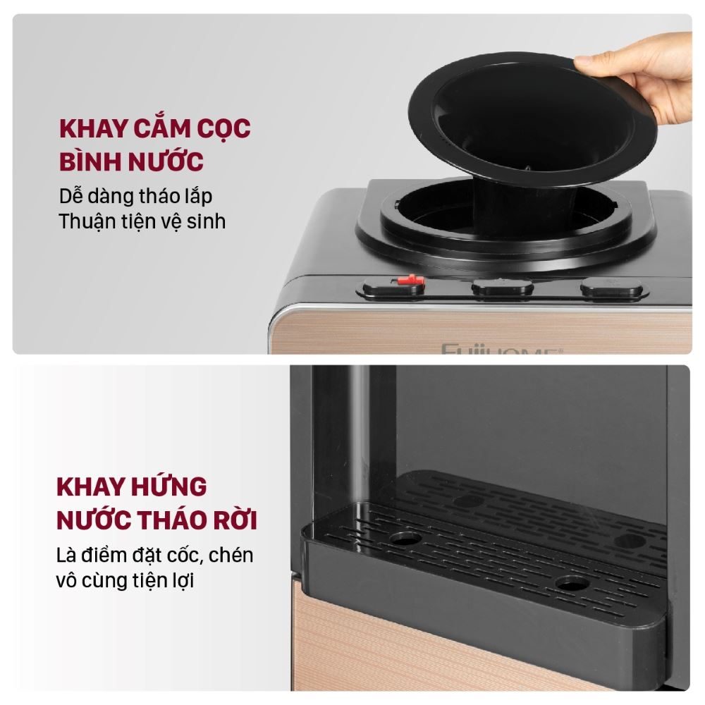 Cây nước nóng lạnh FUJIHOME WD675C-Y 590W - 5