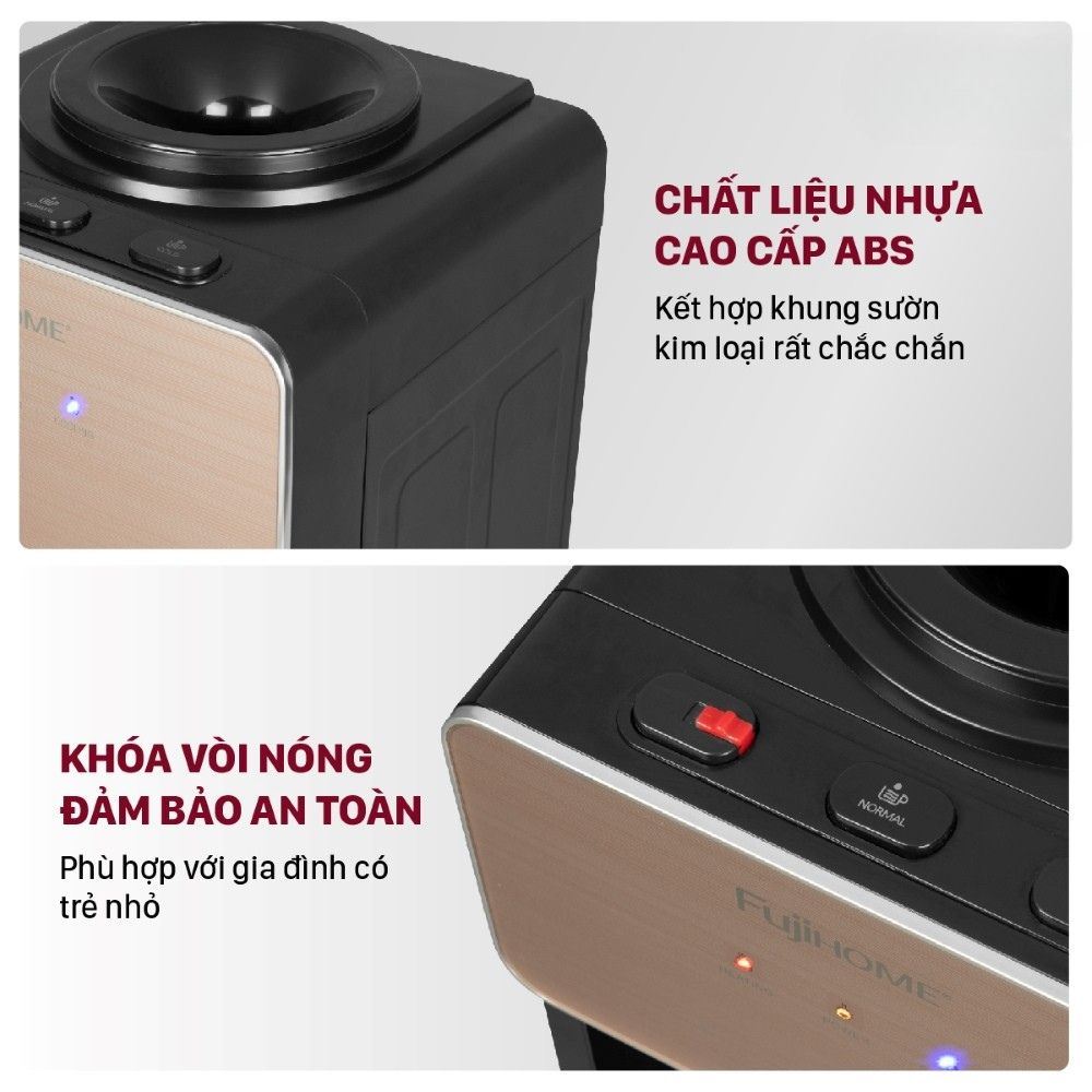 Cây nước nóng lạnh FUJIHOME WD675C-Y 590W - 6