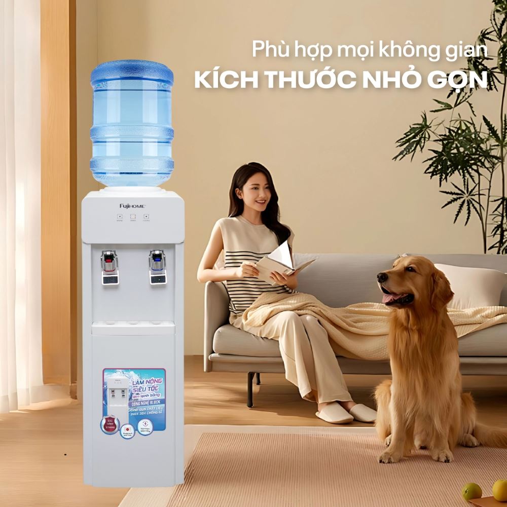 Cây nước nóng lạnh FUJIHOME WD676C 590W - 2