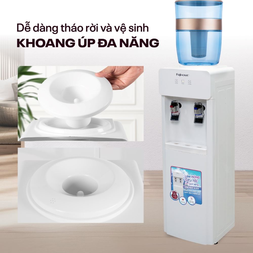 Cây nước nóng lạnh FUJIHOME WD676C 590W - 5