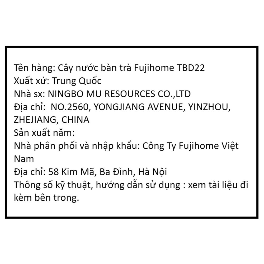 Cây nước nóng lạnh FUJIHOME TBD22 1440W Màu Đen