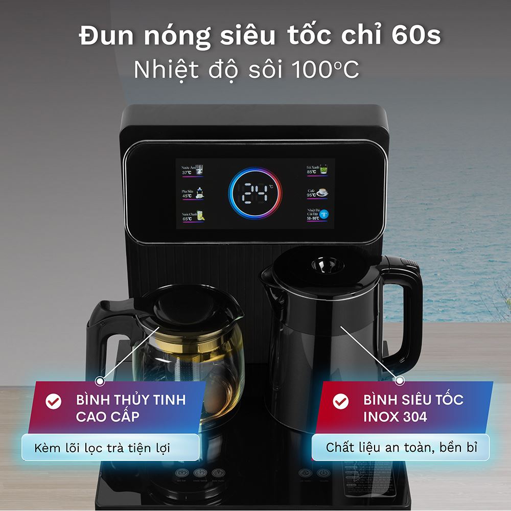 Cây nước nóng lạnh FUJIHOME TBD22 1440W Màu Đen