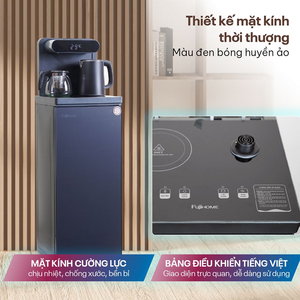 Cây nước nóng lạnh FUJIHOME TB392 1440W Màu Đen