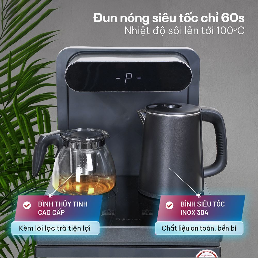 Cây nước nóng lạnh FUJIHOME TB392 1440W Màu Đen