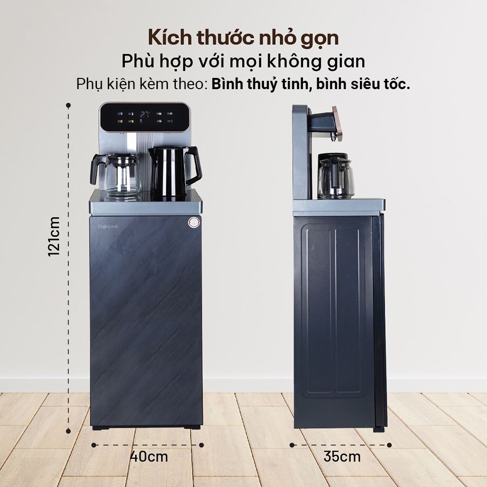 Cây nước nóng lạnh FUJIHOME TB243A 1440W Màu Đen