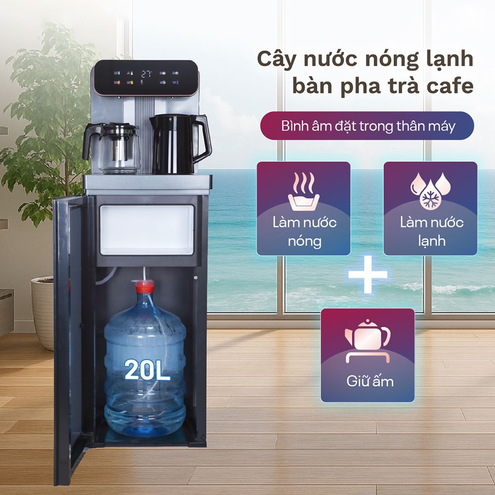Cây nước nóng lạnh FUJIHOME TB243A 1440W Màu Đen
