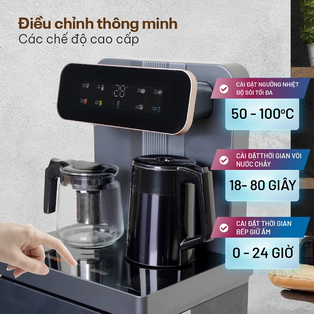 Cây nước nóng lạnh FUJIHOME TB243A 1440W Màu Đen