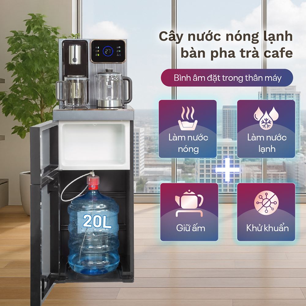 Cây nước nóng lạnh FUJIHOME TB241UV 1440W - 4