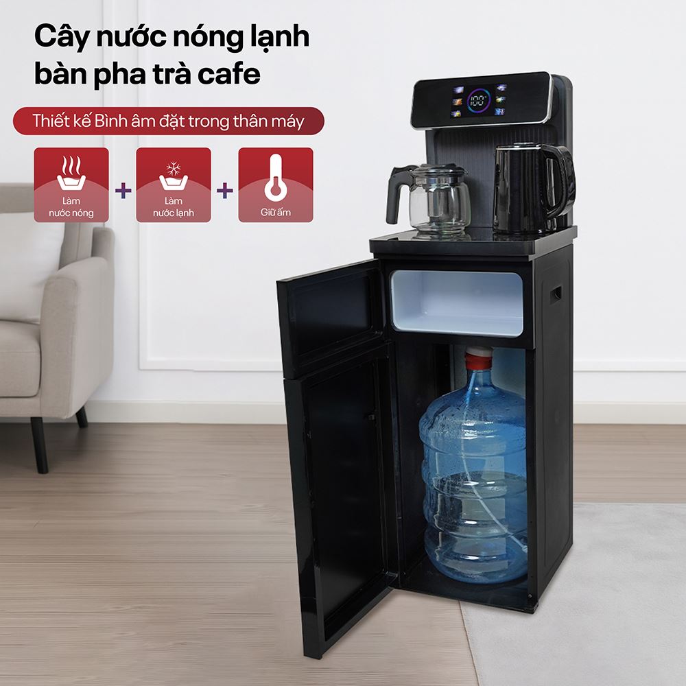 Cây nước nóng lạnh FUJIHOME TB815 1420W là một thiết bị đa năng với kiểu sáng hiện đại 