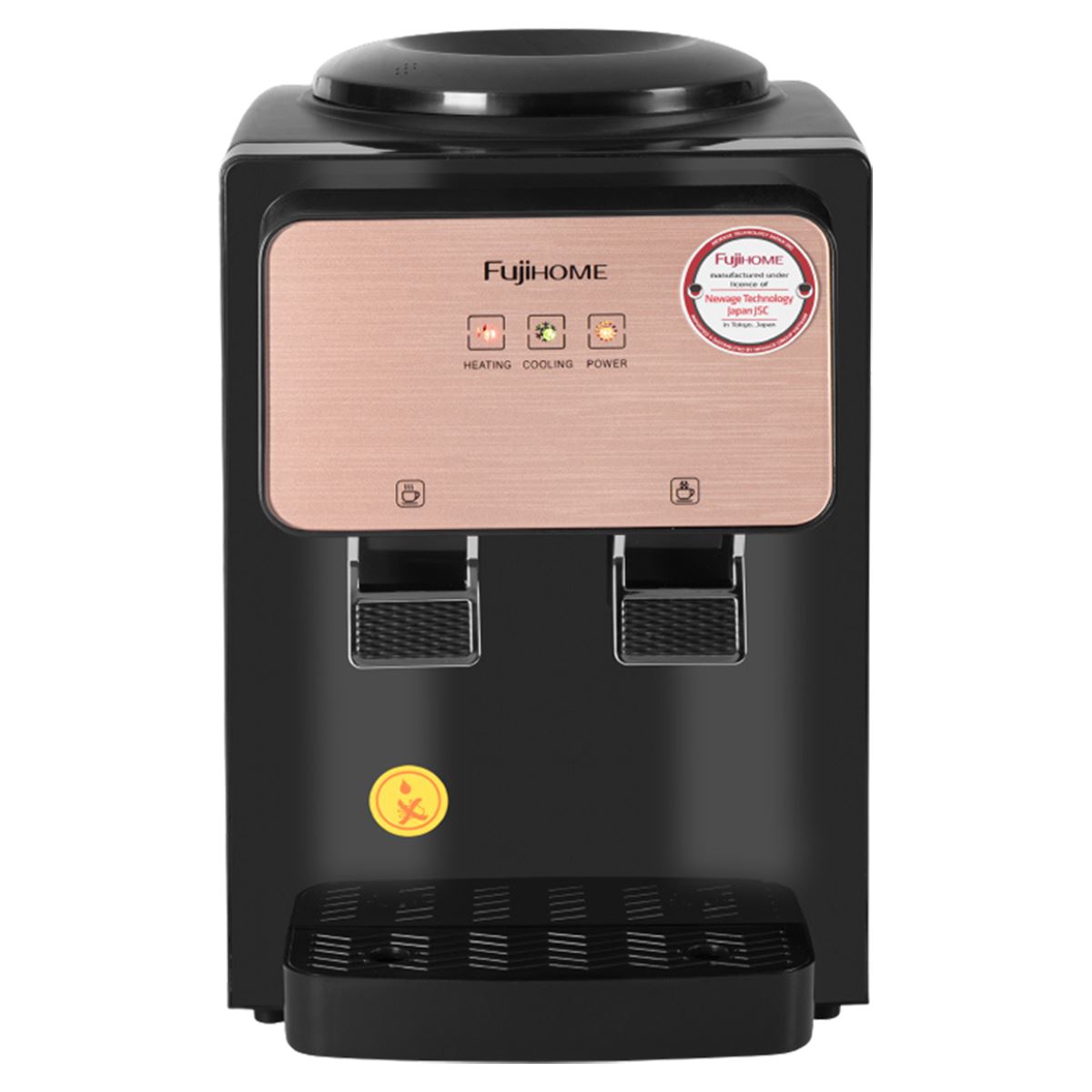 Cây nước nóng lạnh FUJIHOME WD03E 565W Màu Đen