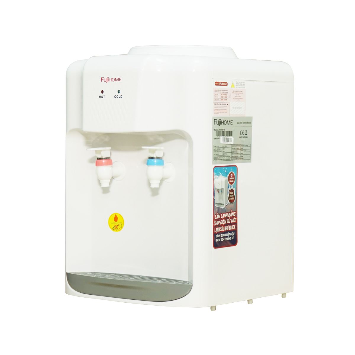 Cây nước nóng lạnh FUJIHOME WD5510E 485W Màu Trắng