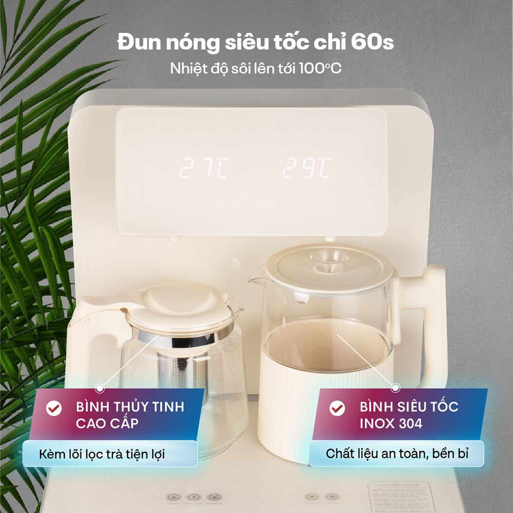 Cây nước nóng lạnh FUJIHOME TB-231C 1460W Màu Trắng