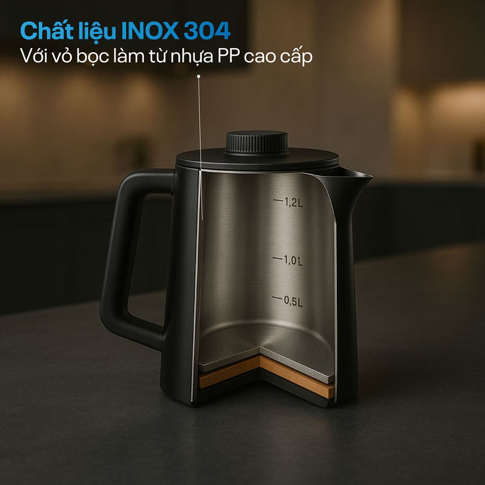 Cây nước nóng lạnh FujiE TB245 1440W Màu Xám
