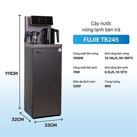 Cây nước nóng lạnh FujiE TB245 1440W Màu Xám