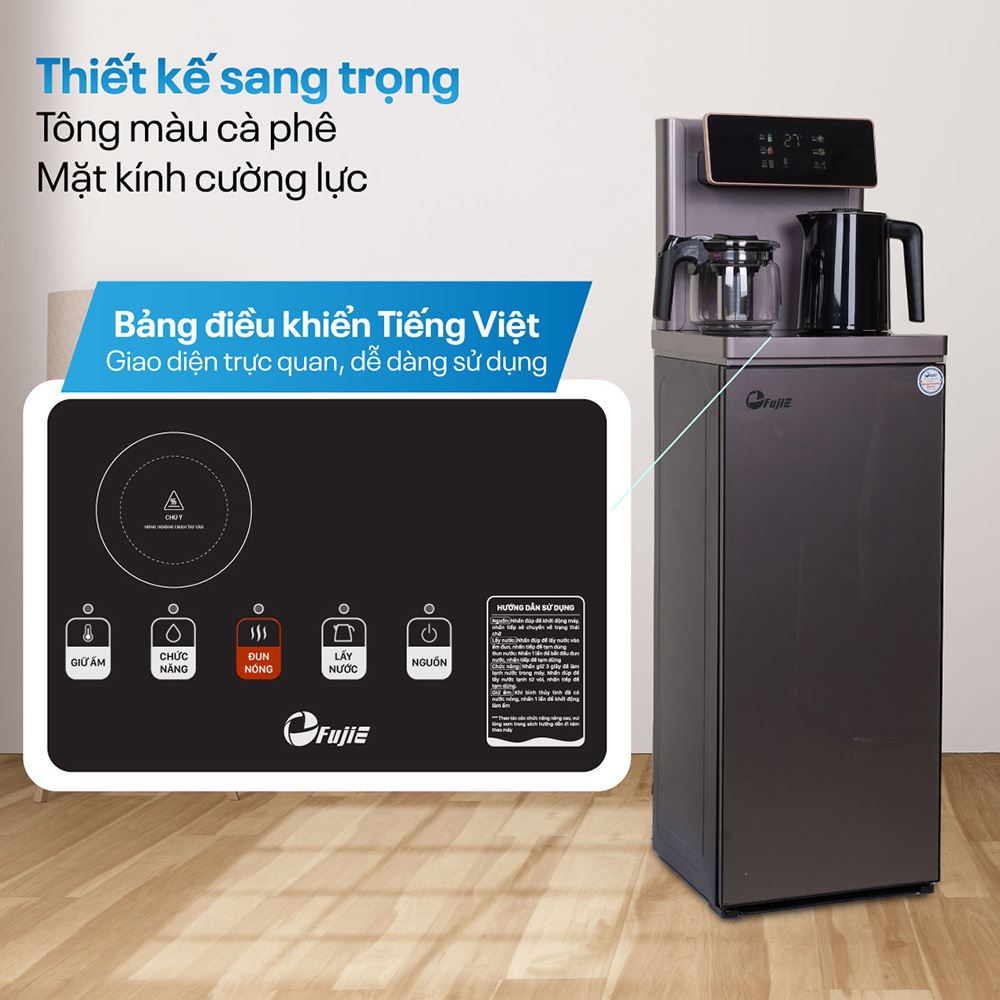 Cây nước nóng lạnh FujiE TB245 1440W Màu Xám