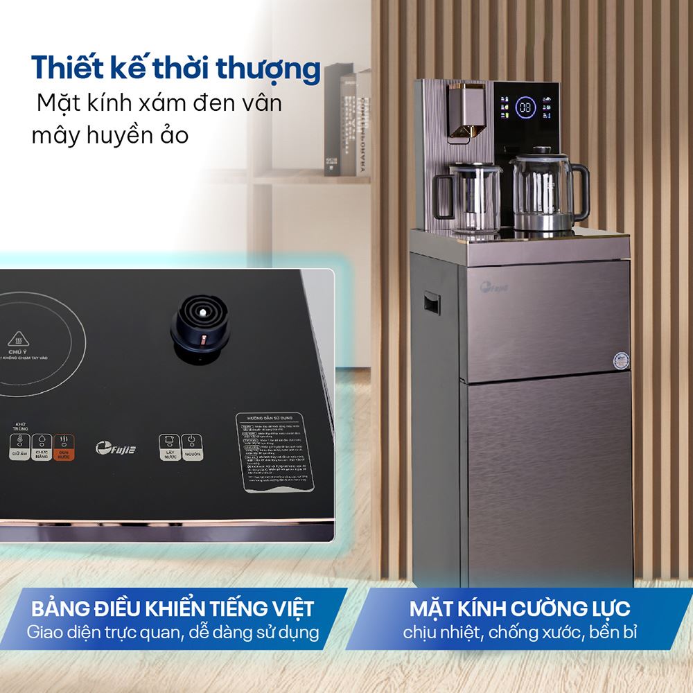 Cây nước nóng lạnh FujiE TB238UV 1440W Màu Xám