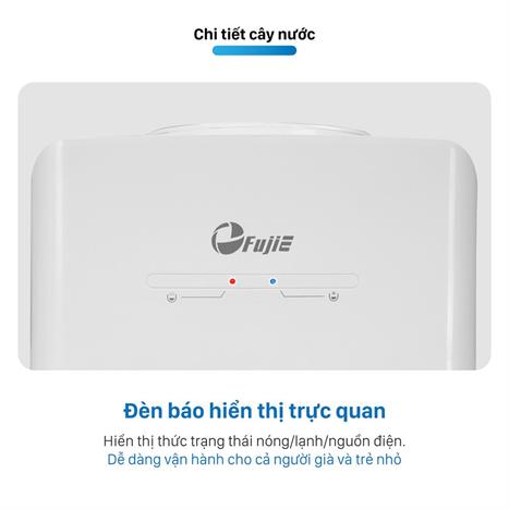 Cây nước nóng lạnh mini FujiE WD579E 485W Màu Trắng - Xám