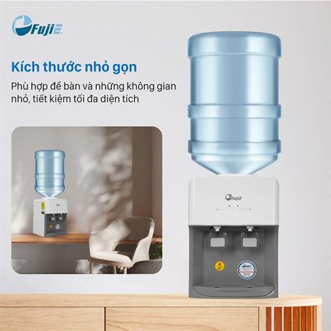 Cây nước nóng lạnh mini FujiE WD579E 485W Màu Trắng - Xám