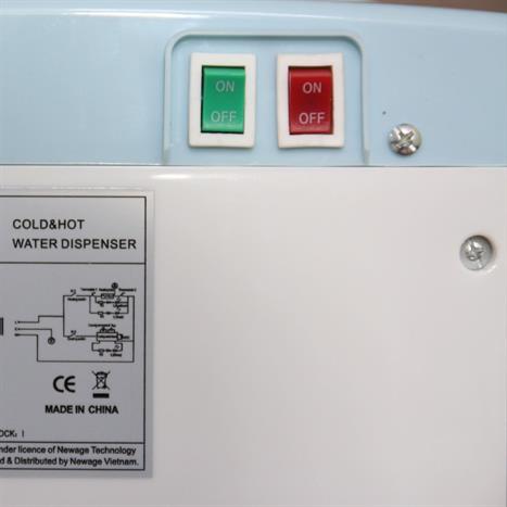 Cây nước nóng lạnh mini FujiE WD1080E 615W Màu Trắng - Xanh