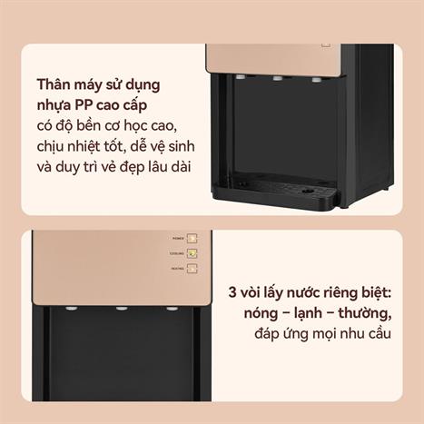 Cây nước nóng lạnh FUJIHOME WD07E 565W Màu Đen