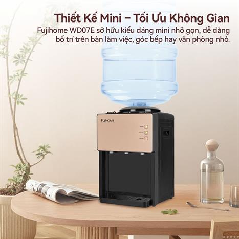 Cây nước nóng lạnh FUJIHOME WD07E 565W Màu Đen