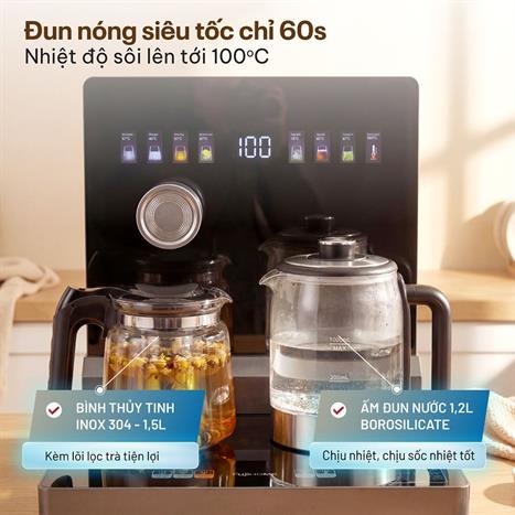Cây nước nóng lạnh FUJIHOME TB2411N-VOICE 1430W Màu Xám