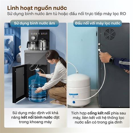 Cây nước nóng lạnh FUJIHOME TB2411N-VOICE 1430W Màu Xám