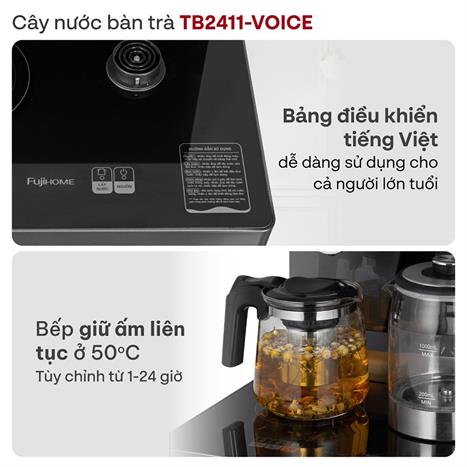 Cây nước nóng lạnh FUJIHOME TB2411N-VOICE 1430W Màu Xám