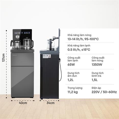 Cây nước nóng lạnh FUJIHOME TB2411N-VOICE 1430W Màu Xám