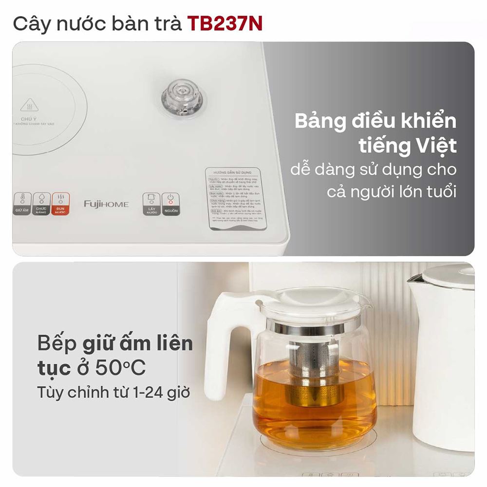 Cây nước nóng lạnh FUJIHOME TB237N 1430W - 10