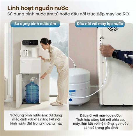 Cây nước nóng lạnh FUJIHOME TB237N 1430W Màu Trắng