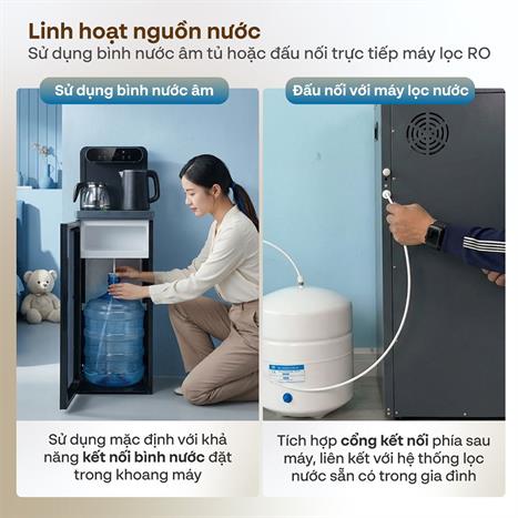Cây nước nóng lạnh FUJIHOME TB392N 1430W Màu Ghi
