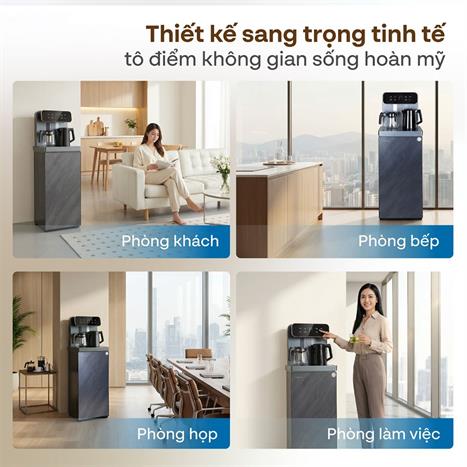 Cây nước nóng lạnh FUJIHOME TB243AN 1430W Màu Xám đậm