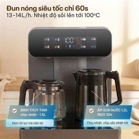 Cây nước nóng lạnh FUJIHOME TB243AN 1430W Màu Xám đậm