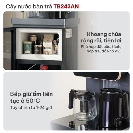 Cây nước nóng lạnh FUJIHOME TB243AN 1430W Màu Xám đậm