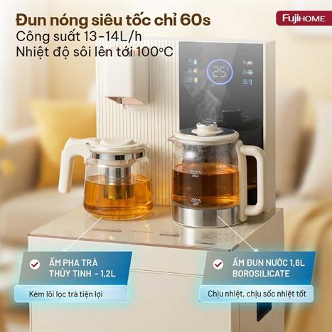 Cây nước nóng lạnh FUJIHOME TB238N-UV 1430W Màu Trắng