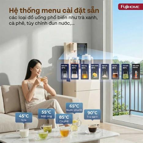 Cây nước nóng lạnh FUJIHOME TB238N-UV 1430W Màu Trắng