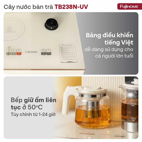 Cây nước nóng lạnh FUJIHOME TB238N-UV 1430W Màu Trắng