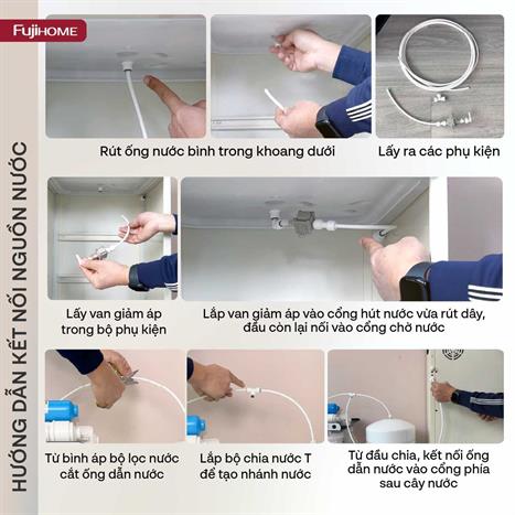 Cây nước nóng lạnh FUJIHOME TB238N-UV 1430W Màu Trắng