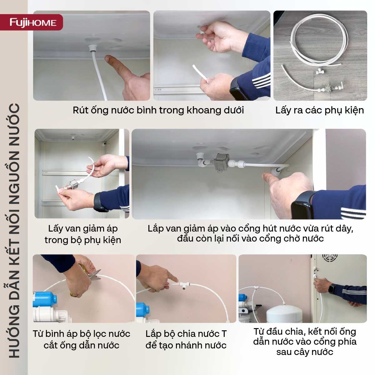 Cây nước nóng lạnh FUJIHOME TB238N-UV 1430W Màu Trắng