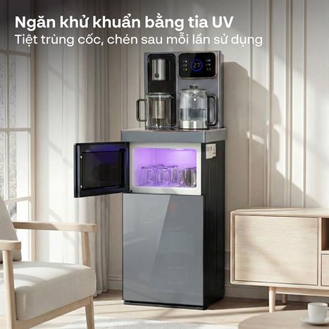 Cây nước nóng lạnh FUJIHOME TB241N-UV 1430W Màu Xám đậm
