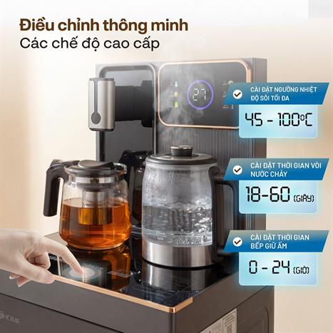 Cây nước nóng lạnh FUJIHOME TB241N-UV 1430W Màu Xám đậm