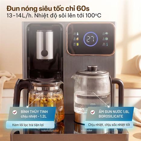 Cây nước nóng lạnh FUJIHOME TB241N-UV 1430W Màu Xám đậm