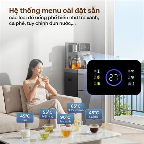 Cây nước nóng lạnh FUJIHOME TB241N-UV 1430W Màu Xám đậm